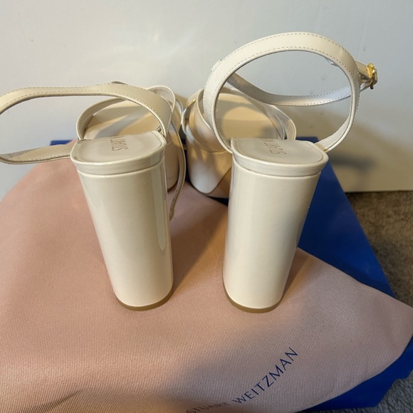 NWOT Stuart Weizmann Miami Block Heel Sandals - Picture 3 of 3